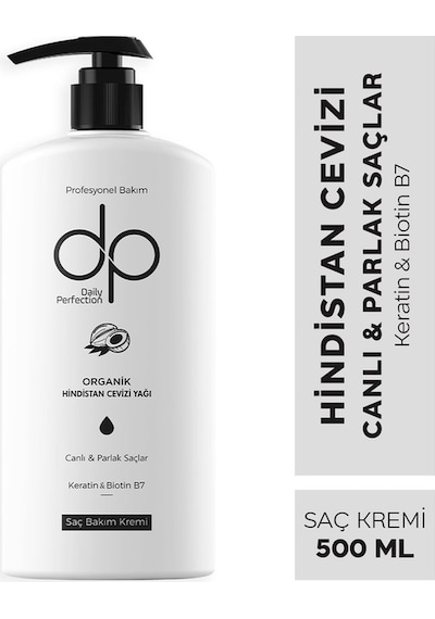Dp Daily Perfection Şampuan Pamuk Sütü 800 ML & Saç Kremi Hindistan Cevizi 500 ML