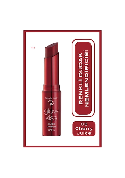 Golden Rose Glow Kiss Tinted Shea Yağı Hyaluronik Asit Ve Vitamin E İçeren Renkli Dudak Balmı 05 Cherry Juice