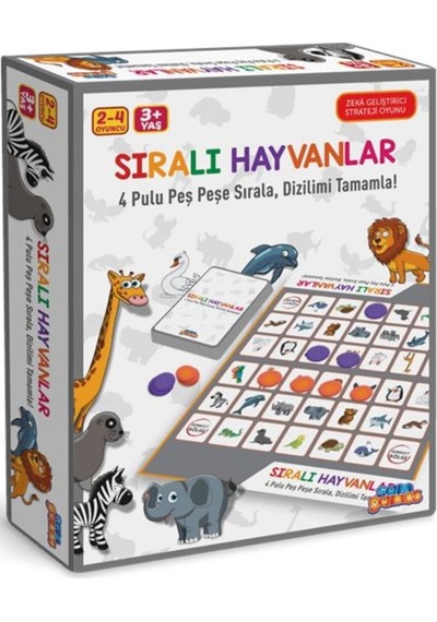 Samatlı Oyuncak Sıralı Hayvanlar 72612
