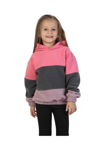 Erdem Kıds Kız Çocuk Sweatshirt-kazak Kapüşonlu Beli Lastikli Çok Renkli Kışlık Polar Sweat Pembe-antrasit-lila Pembe-antrasit-lila Erdem Kıds Kız Çocuk Sweatshirt-kazak Kapüşonlu Beli Lastikli Çok Renkli Kışlık Polar Sweat Pembe-antrasit-lila Pembe-antrasit-lila