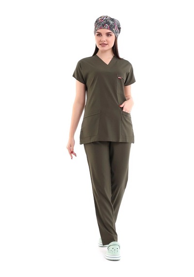 Bflex Unisex Likralı Yarasa Kol Takım - 6427 Haki Yeşili