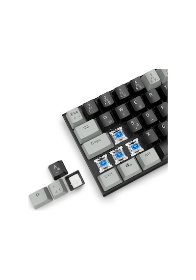 Mini T9 Mekanik Oyuncu Klavyesi Blue Switch Türkçe Mekanik Oyun Klavyesi