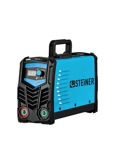Alman Mma-200 Amper Profesyonel Dijital Göstergeli İnverter Kaynak Makinesi Mavi
