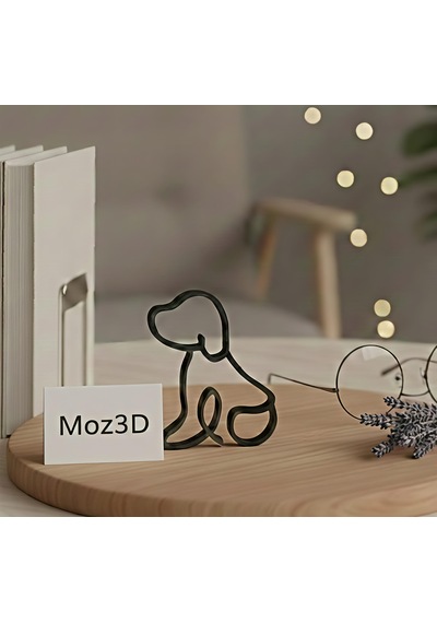 Ürün Açıklaması: Minimalist Tel Köpek Figürü Sanatsal Dekor Objesi Diğer