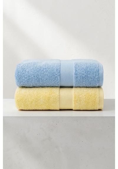 Duo Banyo Havlusu - 70x130 Cm, 490gr, %100 Pamuk, Spa Ve Otel Havlusu, Mavi