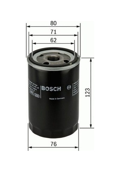 BOSCH AUDI A3 Yağ Filitresi 1996 - 2008 (056115561G)