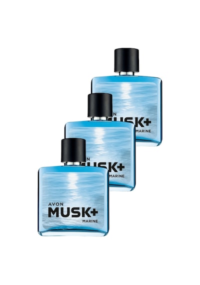 Avon Musk+ Marine Erkek Parfüm EDT 3 x 75 ML