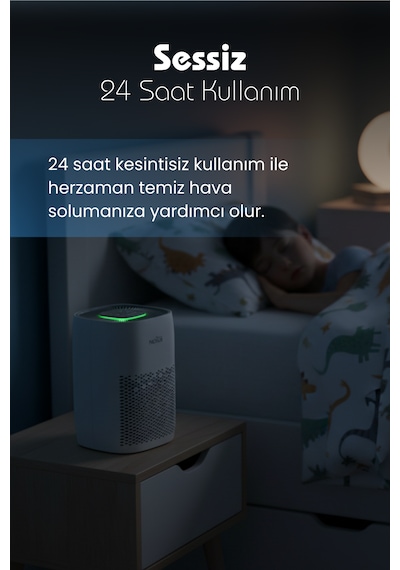 Direct Nexus Air Purifier Hava Temizleyici Uv Filtre + 4 Kademe Direct Nexus Türkiye Garantili Beyaz