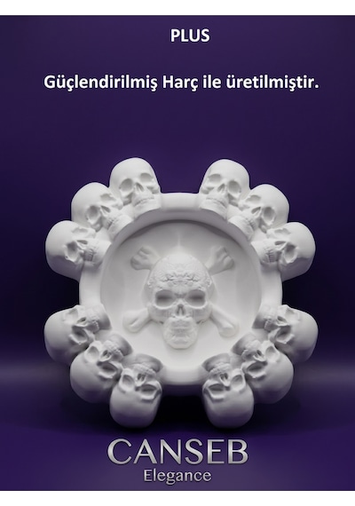 Kuru Kafa Küllük Dekoratif 11cm - Gotik Tarzı - Rock Tarzı - Skull 42934449