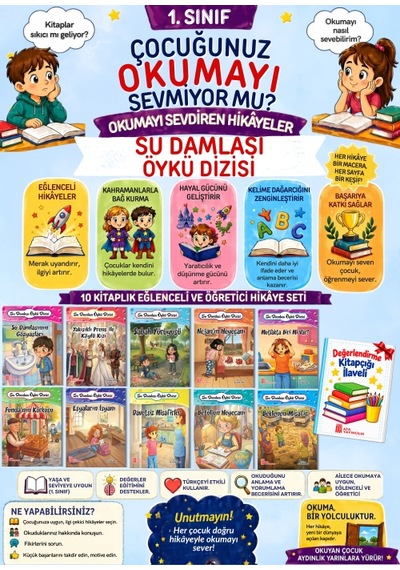 1.sınıflar İçin Okumayı Sevdiren Hikaye Seti 10'lu