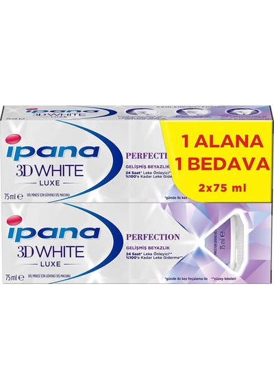 İpana 3 Boyutlu Beyazlık Luxe Perfection Diş Macunu 2x75 ml