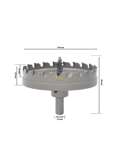 3keego 100 Mm Elmas Uçlu Paslanmaz İçin Panç Hf51