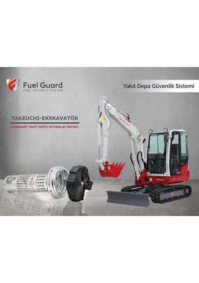 Takeuchi Ekskavatör-Kepçe Yakıt Depo Koruma Cihazı