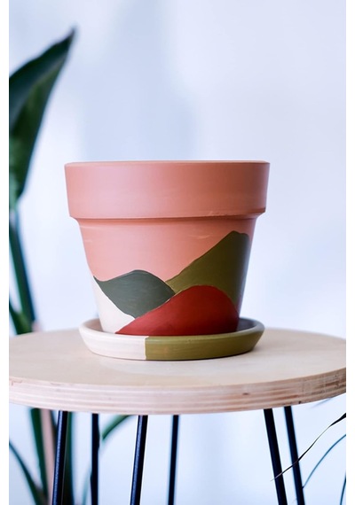 Terracotta Saksı 16x18cm + Tabak Diğer