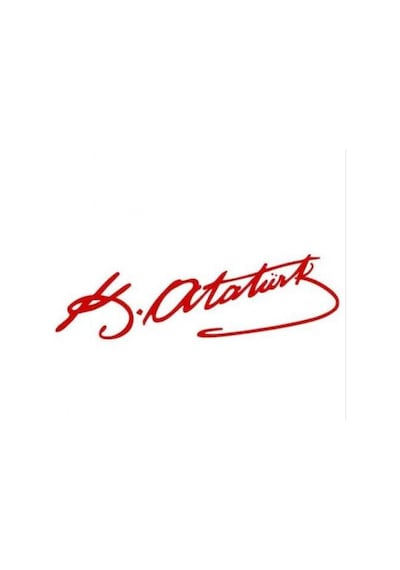 K. ATATÜRK İMZASI STİCKER 3 RENK