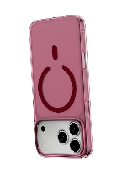 Uryport Apple Uyumlu iPhone 18 Pro Max Combo Sert Şeffaf Magsafe Kapak - Bordo