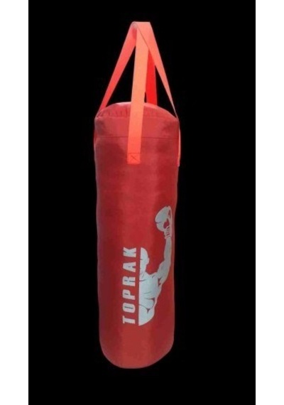 Boks Torbası Eldiven Ve Karabina İçi Dolu 50x20 Cm Kırmızı Renkli.
