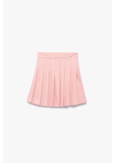 Koton Kız Çocuk Pamuklu Kalın Pileli Basic Mini Etek Pembe