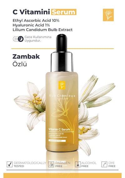 C Vitamini Aydınlatıcı Ve Ton Eşitleyici Zambak Özlü Bakım Serumu-ethyl Ascorbic Acid %10 Hya %1-tk