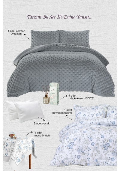 Elart Victoria Kombin Set Gri