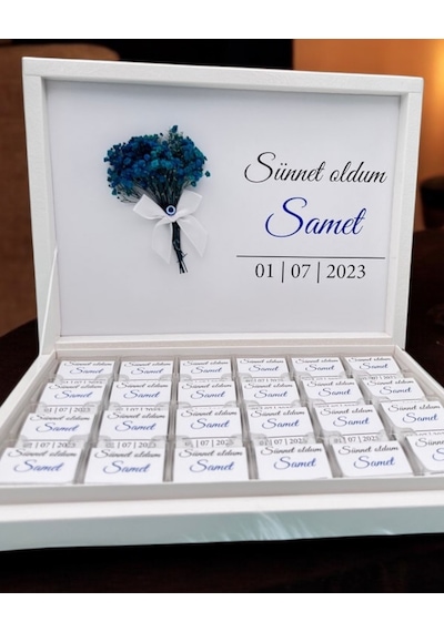 Luz Söz Nişan Kız İsteme Çikolatası Altın - Gümüş