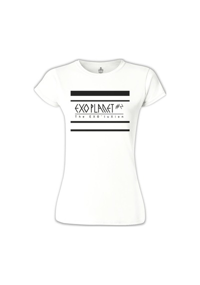 Exo - Exo'luxion Beyaz Kadın Tshirt 001