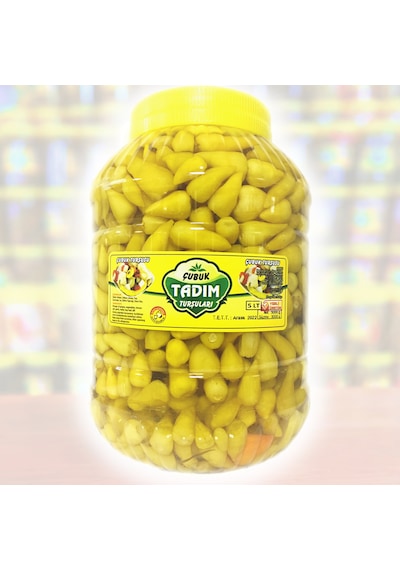 Çubuk Tadım Turşuları Az Acı Biberiye Turşusu 5 KG