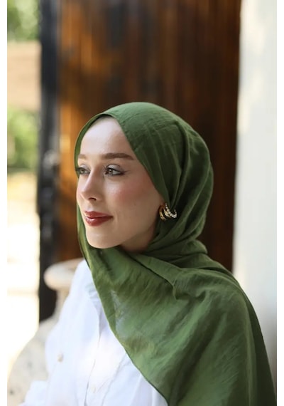 Modakaşmir Neo Pamuk Şal Haki Renk