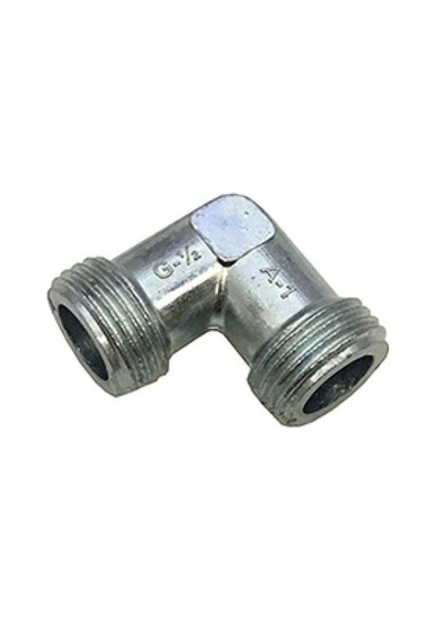 1/2 OCAK GAZ FLEX DÖNÜŞÜM DİRSEĞİ Gümüş