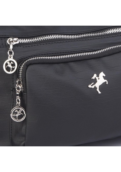 Nas Bag Kadın Çapraz Çok Gözlü Günlük Çanta Siyah Yıkamalı 30x22 Cm Ebatlarındadır. Siyah