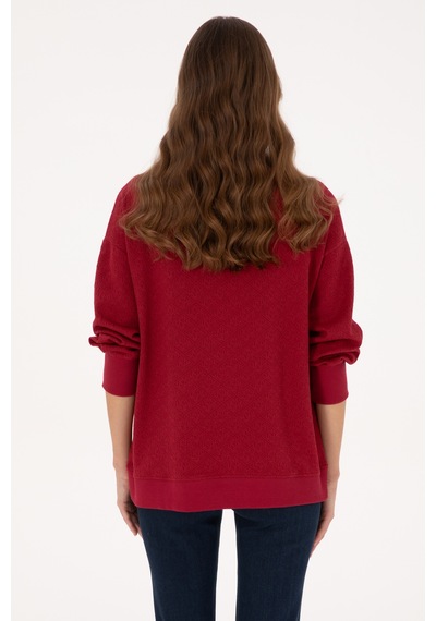 U.s. Polo Assn. Kadın Bordo Sweatshirt 50309077-vr014 Bordo