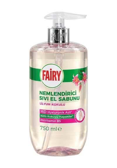 Fairy Sıvı Sabun Lilyum Pompalı 750 Ml 12'li Paket