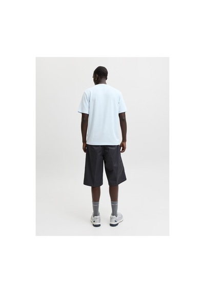 Jack & Jones Jcofusıon Chest Brand Tee Ss Crew Noos Mavi