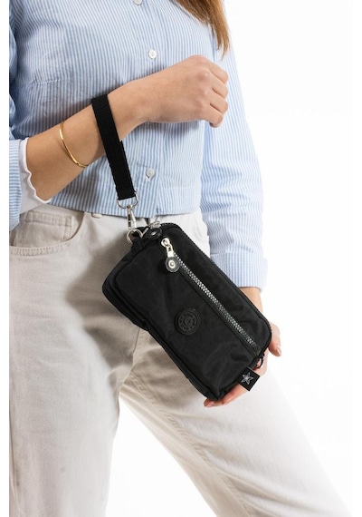 Baginn Klinkır Kumaş Mini Çapraz Askılı Kadın Çanta Yağmur Geçirmez El Askılı Çanta 20 10 Cm Mega Bag Siyah