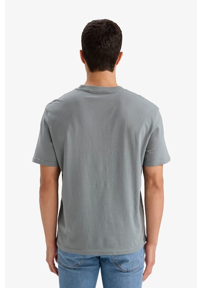 Defacto Pamuklu Basic Gri Erkek T-shirt V7699az/gn1175 Gri