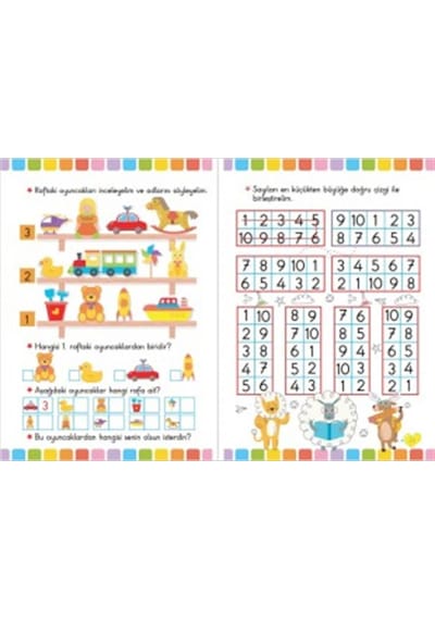 4-6 Yaş 20 Kitap Dikkat Geliştirici Matematik Kodlama ve Çizgi Çalışmaları Seti