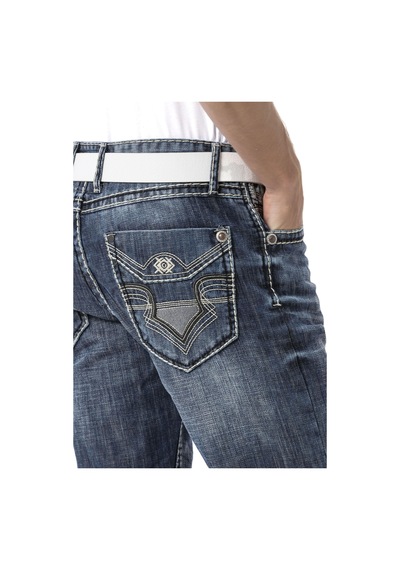 Cd862 Çok Şık Erkek Jeans Blue Mavi
