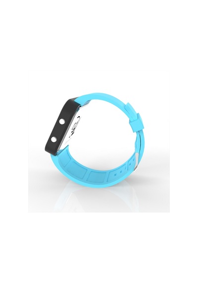 Cool Watch Saat - Siyah Led Kasa - Turkuaz Kayış Unisex Pembe