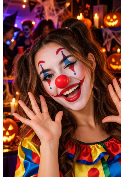 Halloween Palyaço Makyaj Seti Burun Ve Yüz Boyası Cadılar Bayramı Parti Kostüm Gösteri Aksesuarı Diğer