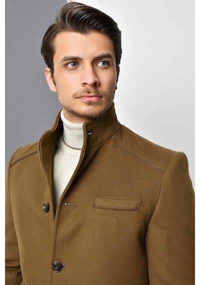 Plt8391 Dewberry Erkek Palto-Camel
