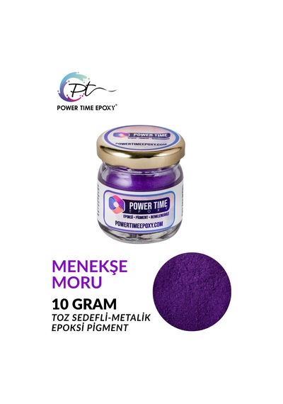Sedefli Metalik Toz Pigment Boya / Menekşe Mor / Epoksi Için