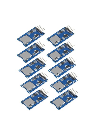 Tr 10 Adet Mini Tf Kart Adater Okuyucu Modülü 6pin Micro Sd Bellek Depolama Ayrılma Kartı Mikro Spı Arayüz Sürüc