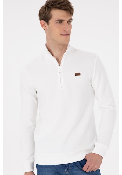 U.s. Polo Assn. Erkek Ekru Sweatshirt 50298243-vr019 Ekru