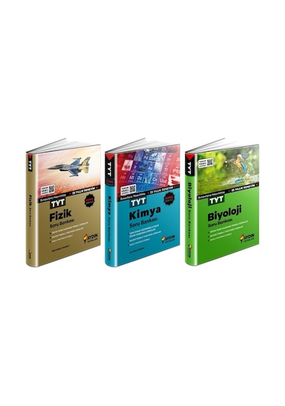 Aydın Tyt Fizik + Kimya + Biyoloji Soru Seti 3 Kitap 2023