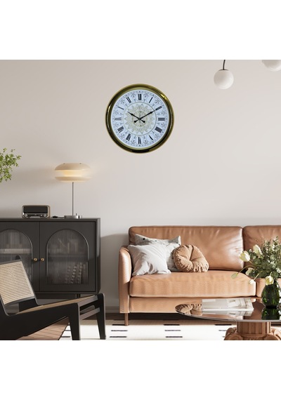 Büro Ev Ofis Hediyesi İçin 52cm Gold Royal Aurelia 52 X 52 Duvar Saati Diğer