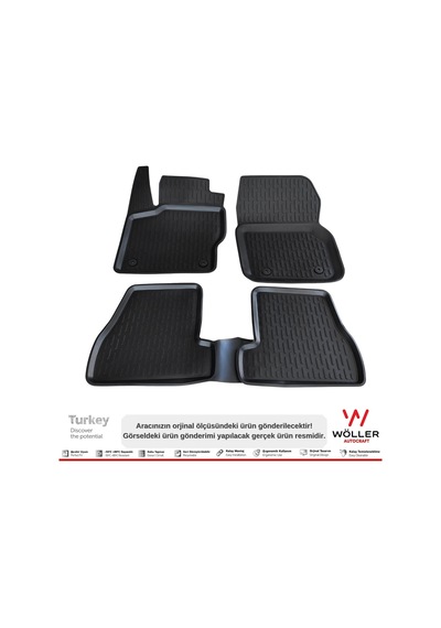 Ford Focus 3 Paspas 2010 2014 Arası 3D Havuzlu Wöller Paspas