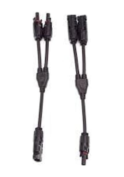 10 SET SOLAR KABLOLU 2'Lİ KONNEKTÖR Y TİPİ (DİŞİ + ERKEK SET HALİ