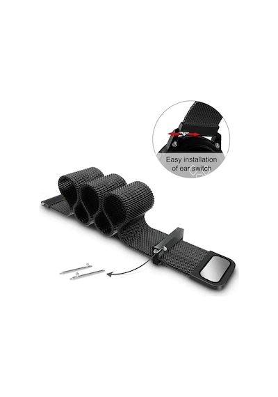 Xiaomi Redmi Watch 5 Active / Watch 5 Lite Uyumlu 22mm Örgü Metal Hasır Manyetik Akıllı Saat Kordonu