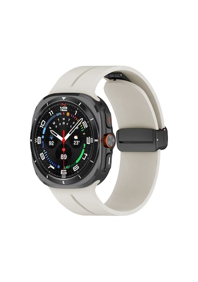 Galaxy Uyumlu Watch 8 44mm Krd-84 22mm Silikon Kordon - Siyah