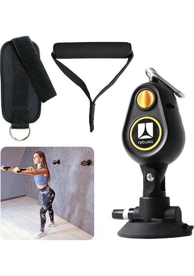 Rebuwo Antrenman Halatı Vakumlu Multifunctional Egzersiz Aleti Rope Trainer
